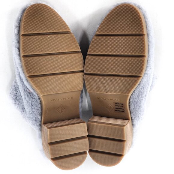 DONALD PLINER NWOB Sammie Shearling Real Fur Block Heel Mule Clog - Picture 8 of 8